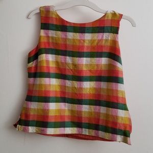 Beautiful multi colored silk top